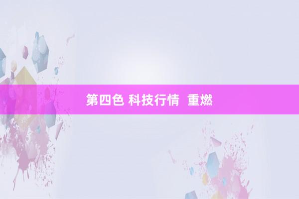 第四色 科技行情  重燃