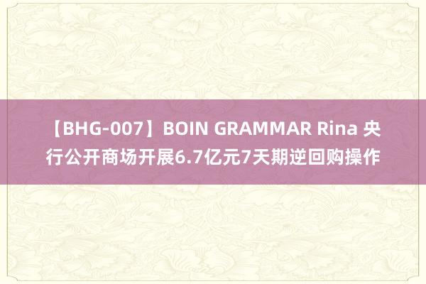 【BHG-007】BOIN GRAMMAR Rina 央行公开商场开展6.7亿元7天期逆回购操作