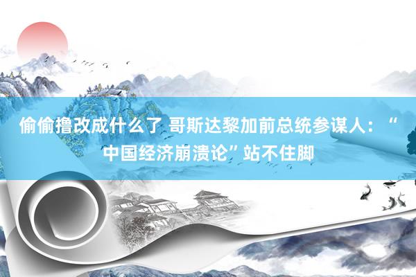 偷偷撸改成什么了 哥斯达黎加前总统参谋人：“中国经济崩溃论”站不住脚