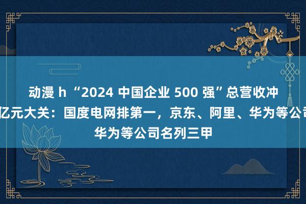 动漫 h “2024 中国企业 500 强”总营收冲破 110 万亿元大关：国度电网排第一，京东、阿里、华为等公司名列三甲